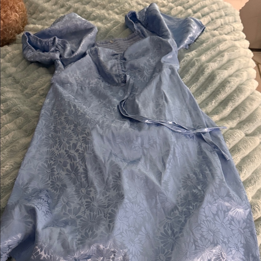 Altar'd State Light Blue Floral Dress